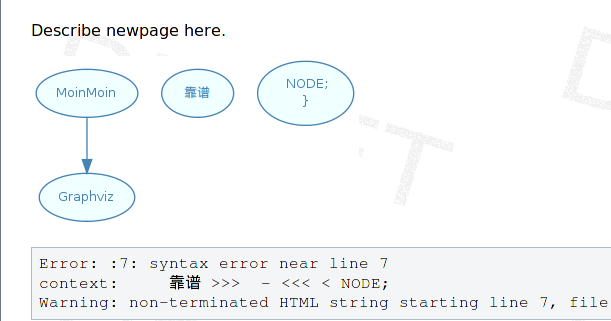 notice about syntax error in dot script
