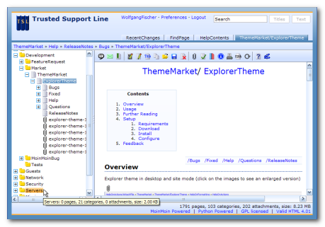 Site mode screenshot